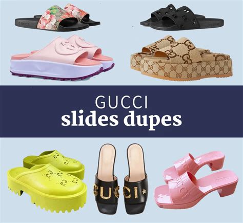 dupe for gucci slides|le chic street gucci dupe.